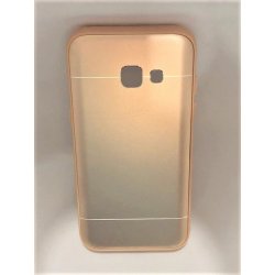 Samsung Galaxy A3 2017 A320 Aluminium Metal Cover and Silicone Inner Case Gold