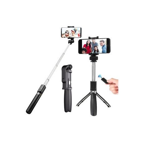 MBcell R9 Extendable Handheld Selfie Stick Tripod bluetooth Wireless Remote Shutter Holder