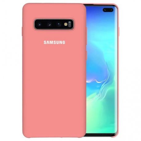 Samsung Galaxy S10 G973 Original Silky Soft-Touch Silicone Case Pink