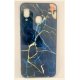 Samsung Galaxy A30 A305 Cover Case Tempered Glass Marmo Black