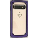 Samsung Galaxy S10 G973 Armor Transparent Acrylic+TPU Hybrid Phone Case Purple