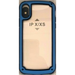 IPhone X/XS Armor Transparent Acrylic+TPU Hybrid Phone Case Blue