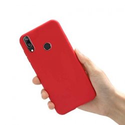 Huawei Y7 2019 Silicone Case Red