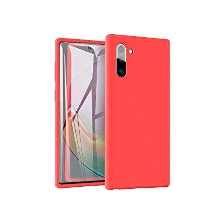 Samsung Galaxy Note 10 N970 Silky And Soft Touch Finish Silicon Case Red