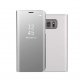 Samsung Galaxy S6 Edge Plus G928 Book Case Clear View Silver
