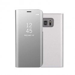 Samsung Galaxy S6 Edge Plus G928 Book Case Clear View Silver