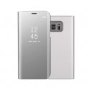 Samsung Galaxy S6 Edge Plus G928 Book Case Clear View Silver