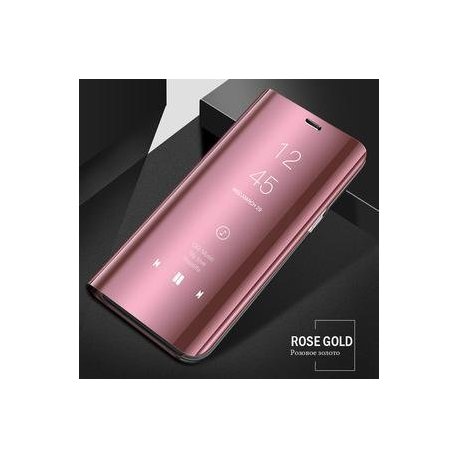Samsung Galaxy A10 A105 Book Case Clear View RoseGold