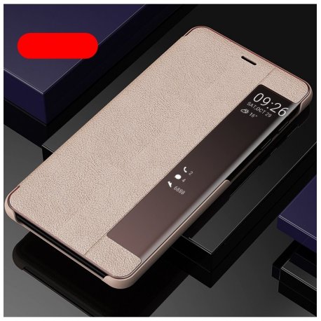 Huawei P30 Book Case View Cover RoseGold