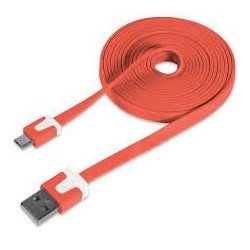 MBaccess Micro Usb Flat Cable 2M Red