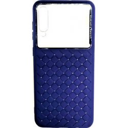 Samsung Galaxy A50 A505 Glass & Weaving Back Case Blue