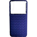 Samsung Galaxy A50 A505 Glass & Weaving Back Case Blue