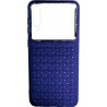 Samsung Galaxy A50 A505 Glass & Weaving Back Case Blue