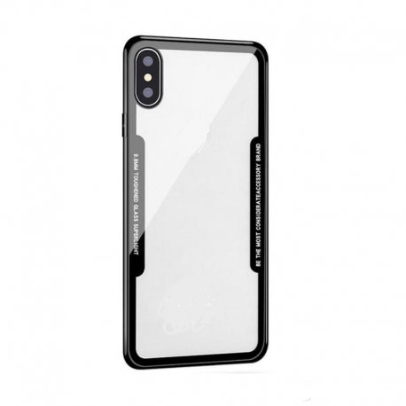 Huawei P20 Armor Transparent Silicone TPU+Acrylic Case Black
