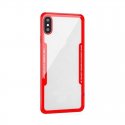 Samsung Galaxy S9 G960 Armor Transparent Silicone TPU+Acrylic Case Red