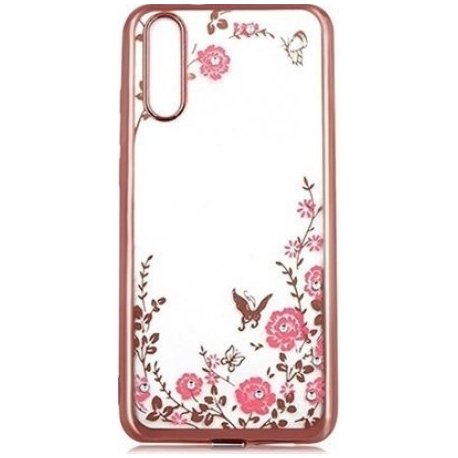 Samsung Galaxy A30S A307 Back Case Flower RoseGold
