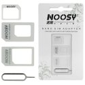 NOOSY 3-in-1 Nano Sim Adapter White