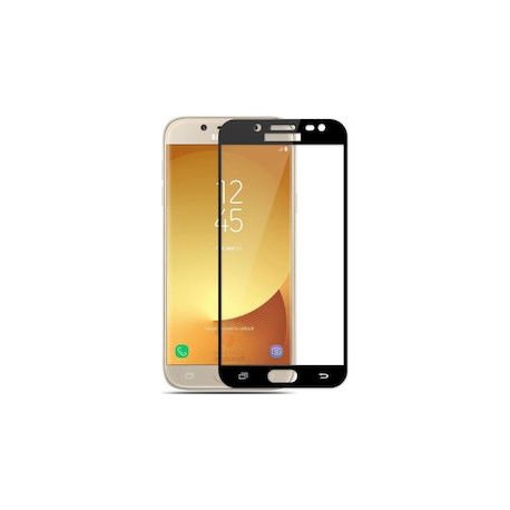 Samsung Galaxy J3 2017 J330 9D Full Glue Gorilla Tempered Glass 9H Black