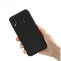 Samsung Galaxy A20e A202 Level Guardian Soft Silicone Cover Case Black
