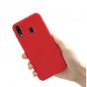 Samsung Galaxy A40 A405 Level Guardian Soft Silicone Cover Case Red