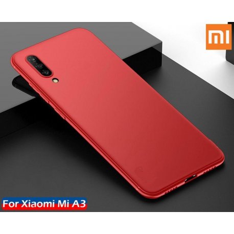 Xiaomi Mi A3 Level Guardian Soft Silicone Cover Case Red