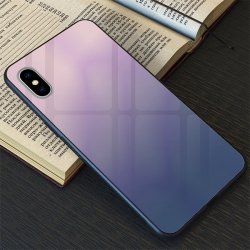 IPhone X/XS Aurora Glass Case Grey-Black