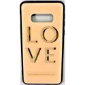 Samsung Galaxy S10e G970 Back Case Tempered Strass Love