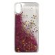 IPhone X/XS Liquid Glitter Back Case Heart Pink