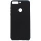 Huawei Y7 2018 Silky And Soft Touch Finish Silicone Case Black