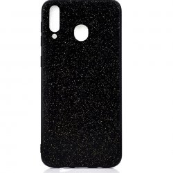 Samsung Galaxy M20 M205 Glitter Back Case Black