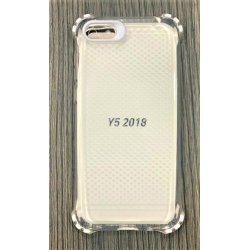 Huawei Y5 2018/Honor 7S Silicone Case Transperant Bumper White Stripe
