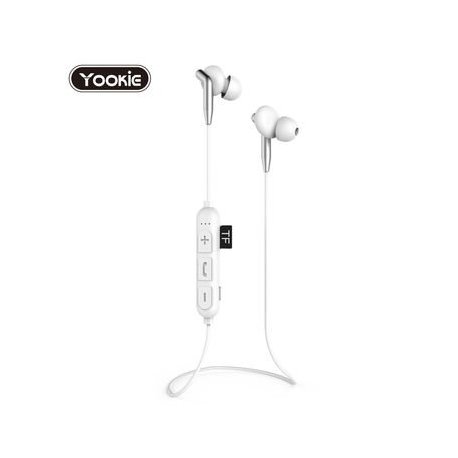 Yookie K340 Sport Type Wireless Earphone White