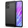 Samsung Galaxy S20 Plus G985 Case Carbon Fiber Design TPU Flexible Soft Black