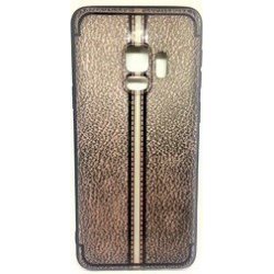 Samsung Galaxy S9 G960 Leather Style Grib And Stripe Case Black