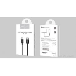 HOCO X23 Skilled Type-C To Type-C Charging Data Cable Black