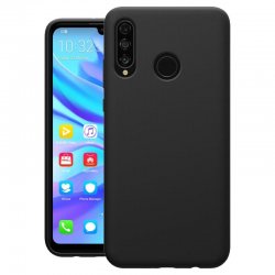 Huawei P30 Lite Silky And Soft Touch Finish Silicone Case Black