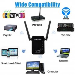 Pix-Link WiFi Repeater Wireless-N 300Mbps