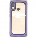 Huawei Mate 20 Lite Armor Transparent Acrylic+TPU Hybrid Phone Case Purple