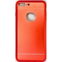 IPhone 7 Plus/8 Plus Aluminium Metal Cover and Silicone Inner Case Red