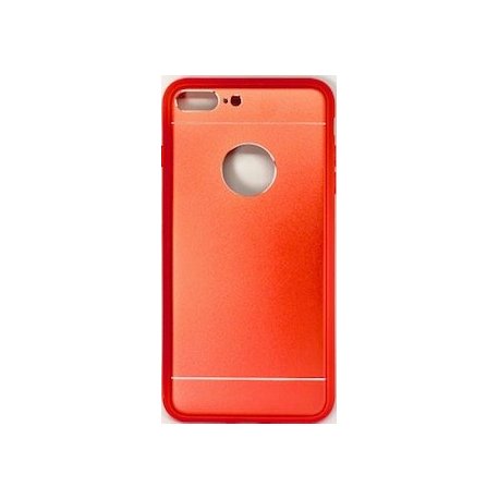 IPhone 7 Plus/8 Plus Aluminium Metal Cover and Silicone Inner Case Red