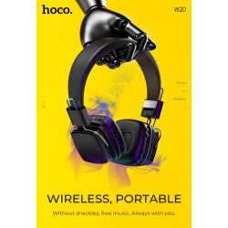 Hoco W20 Gleeful Wireless And Wired Headphones Black