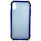 IPhone X/XS Case Anti-Fall Transparent Matte Protective Back Cover Blue-Green
