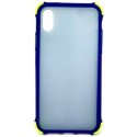 IPhone X/XS Case Anti-Fall Transparent Matte Protective Back Cover Blue-Green