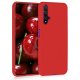 Huawei Honor 20/Nova 5T Silky And Soft Touch Finish Silicon Case Red