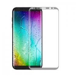 Samsung Galaxy S8 G950 Curved Tempered Glass 9H Full Silver
