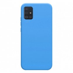 Samsung Galaxy A41 A415 Silky And Soft Touch Silicone Cover Blue