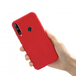 Huawei P40 Lite E/Y7P Silicone Case Red