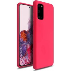 Samsung Galaxy S20 G980 Silky And Soft Touch Silicone Cover Hot Pink