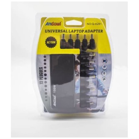 Andowl AC 150W 13 Pcs Universal Laptop Adapter
