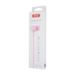 XO Wired Earphones S6 Jack 3,5mm Pink